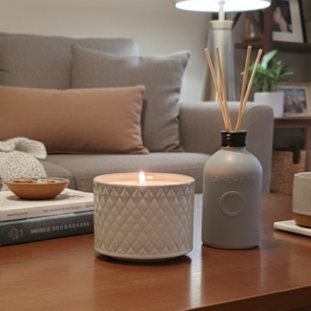 Sand & Fog Candle & Diffuser Set ~ White Vanilla - Picture 2 of 3
